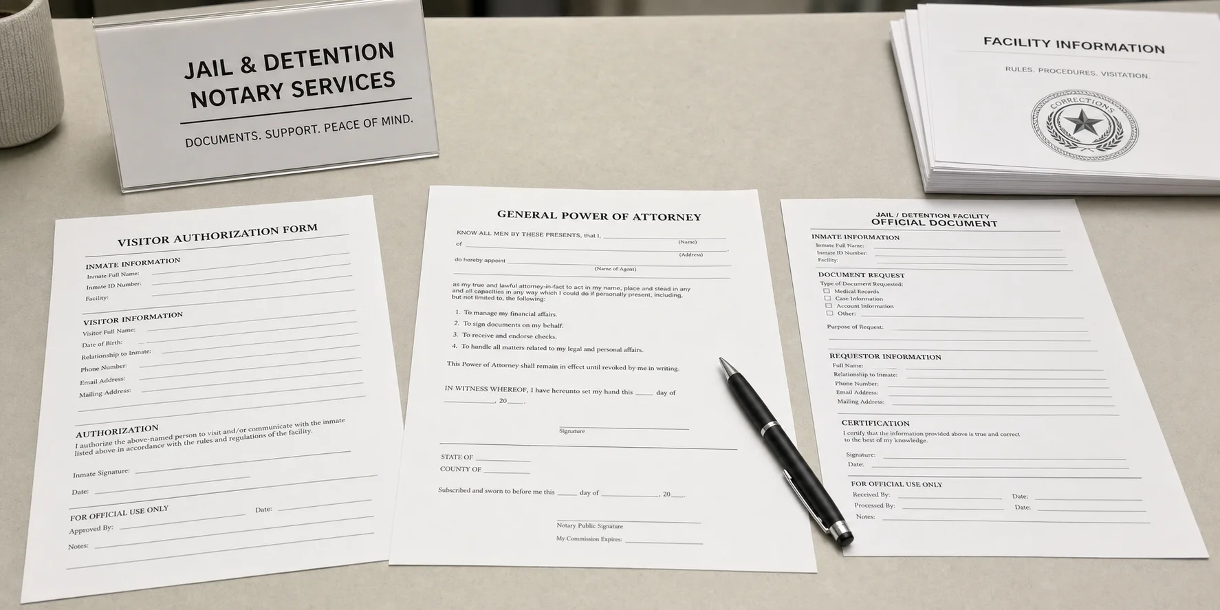Jail and detention notarization for Beverly Hills families